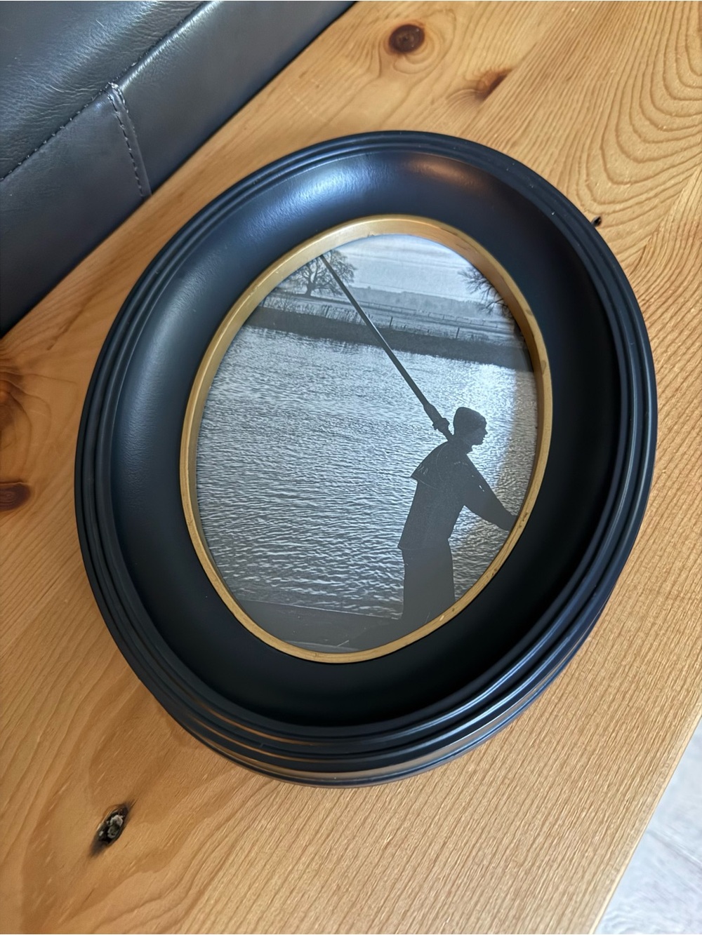 Oval Black Wall Photo Frame
